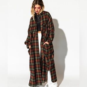 LALA ORIGINAL: Grunge Goddess Flannel Dress